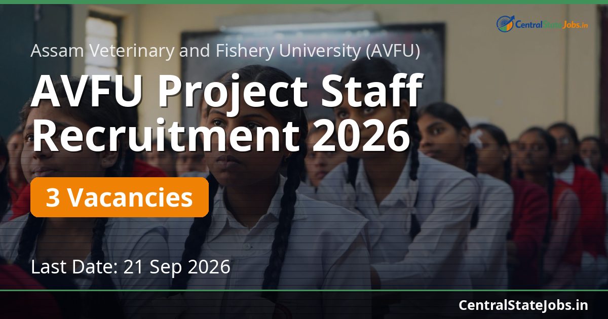 AVFU Project Staff Recruitment 2026
