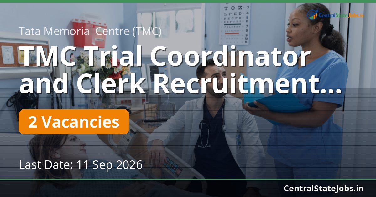 TMC Trial Coordinator and Clerk Recruitment 2026