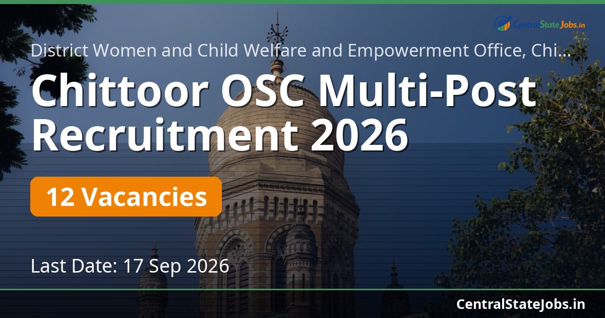 Chittoor OSC Multi-Post Recruitment 2026