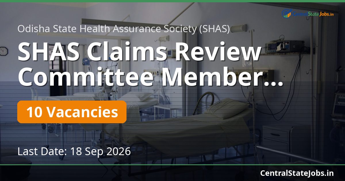 SHAS Claims Review Committee Member Recruitment 2026