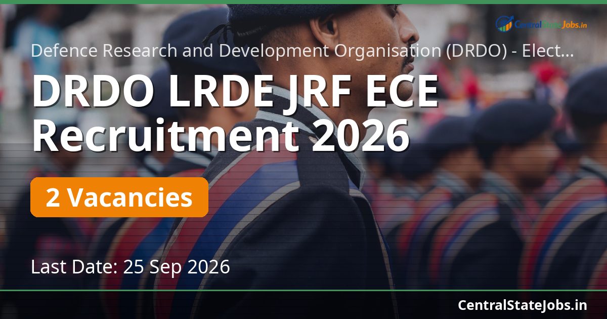 DRDO LRDE JRF ECE Recruitment 2026