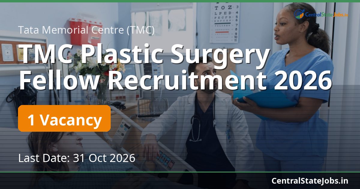TMC Plastic Surgery Fellow Recruitment 2026