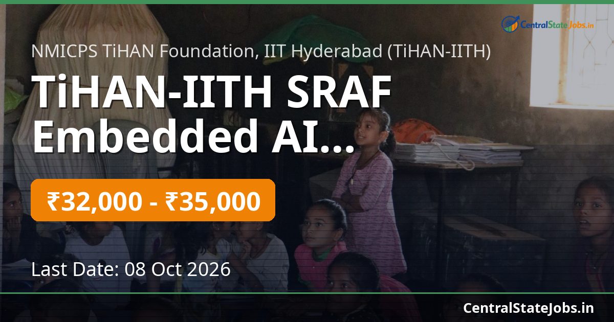 TiHAN-IITH SRAF Embedded AI Recruitment 2026