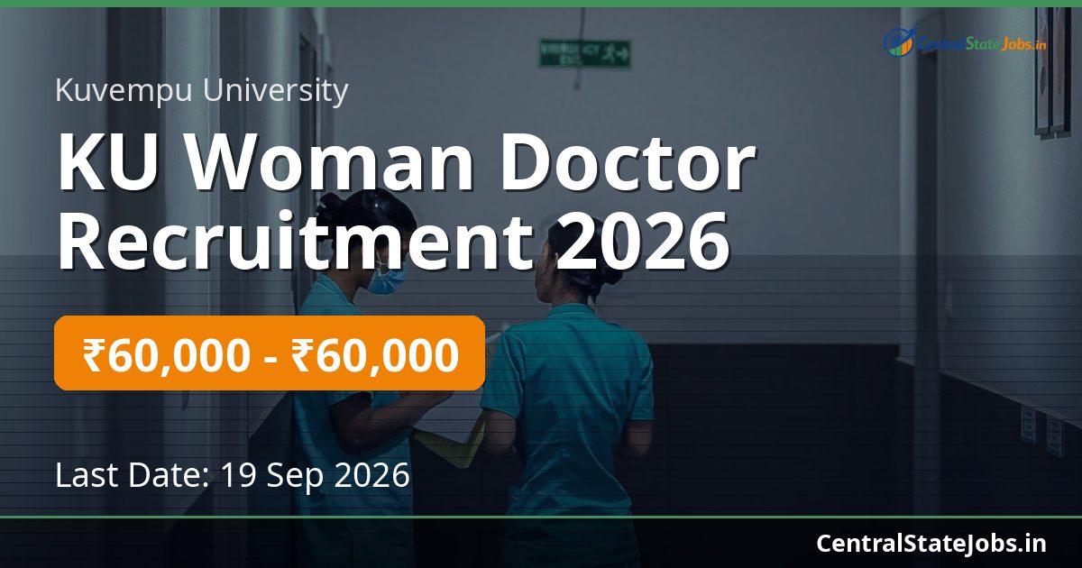 KU Woman Doctor Recruitment 2026
