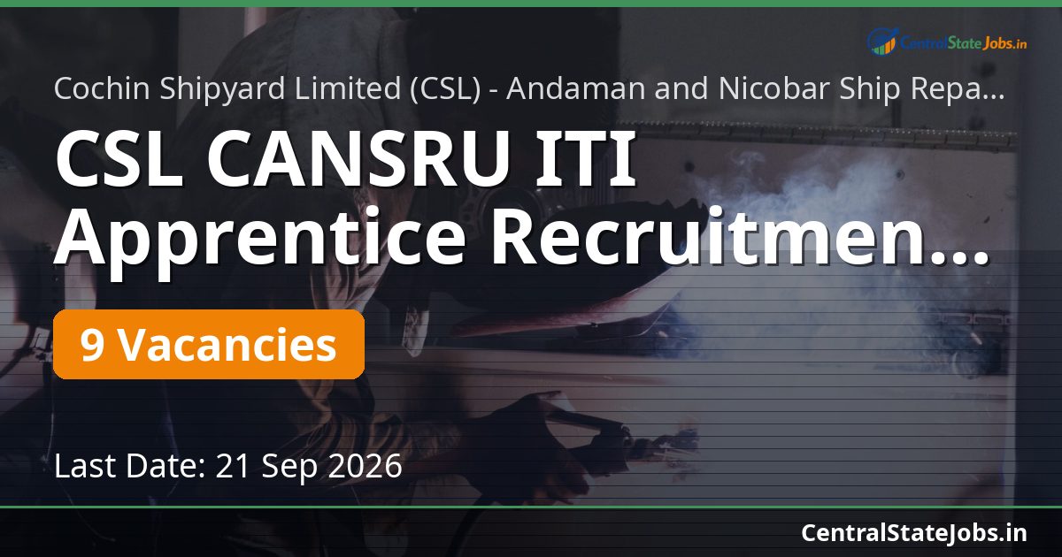 CSL CANSRU ITI Apprentice Recruitment 2026