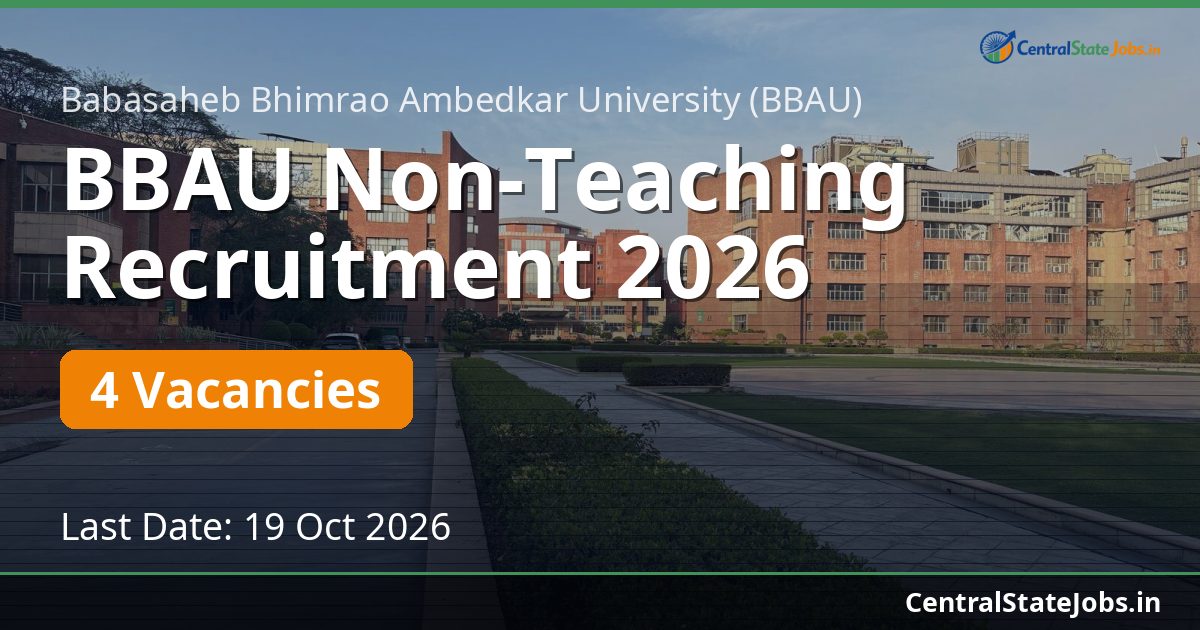 BBAU Non-Teaching Recruitment 2026
