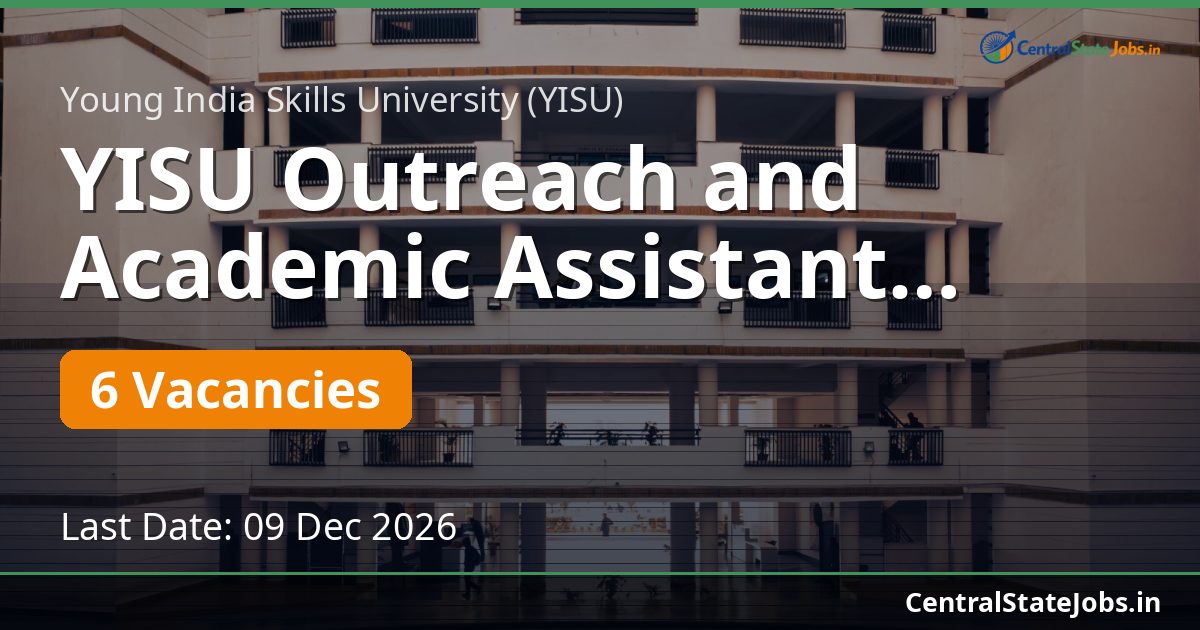 YISU Outreach and Academic Assistant Recruitment 2026