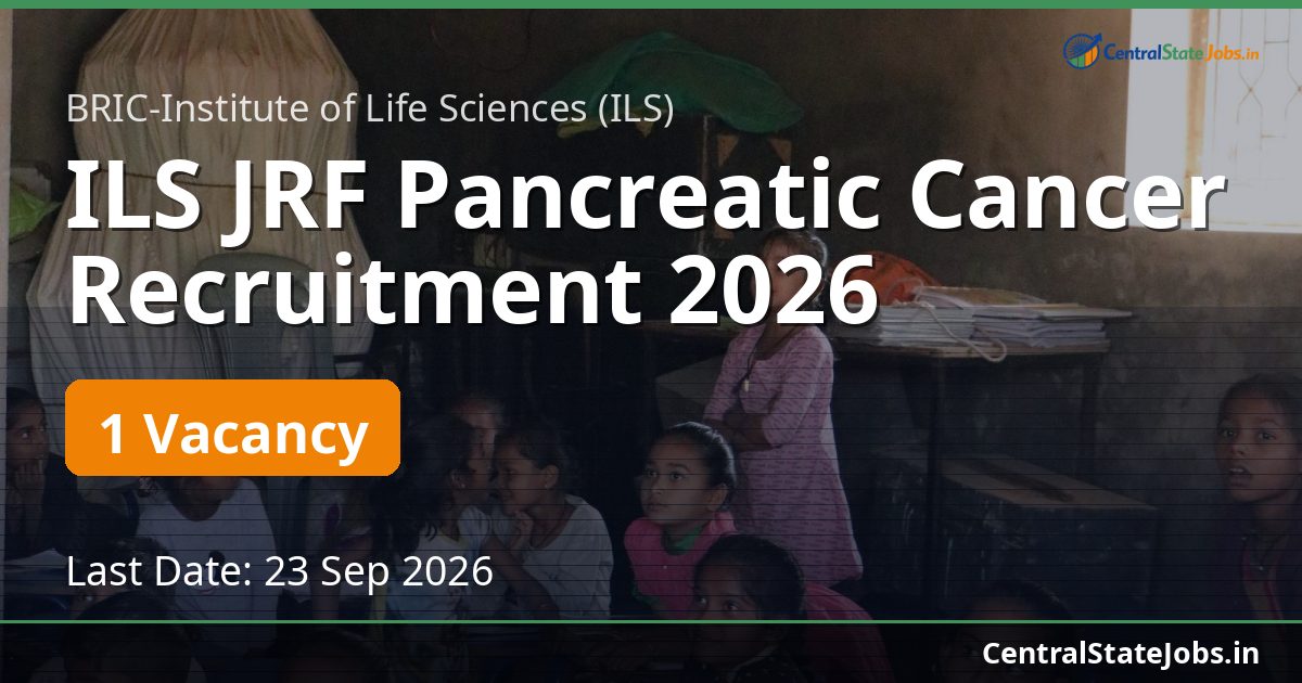 ILS JRF Pancreatic Cancer Recruitment 2026