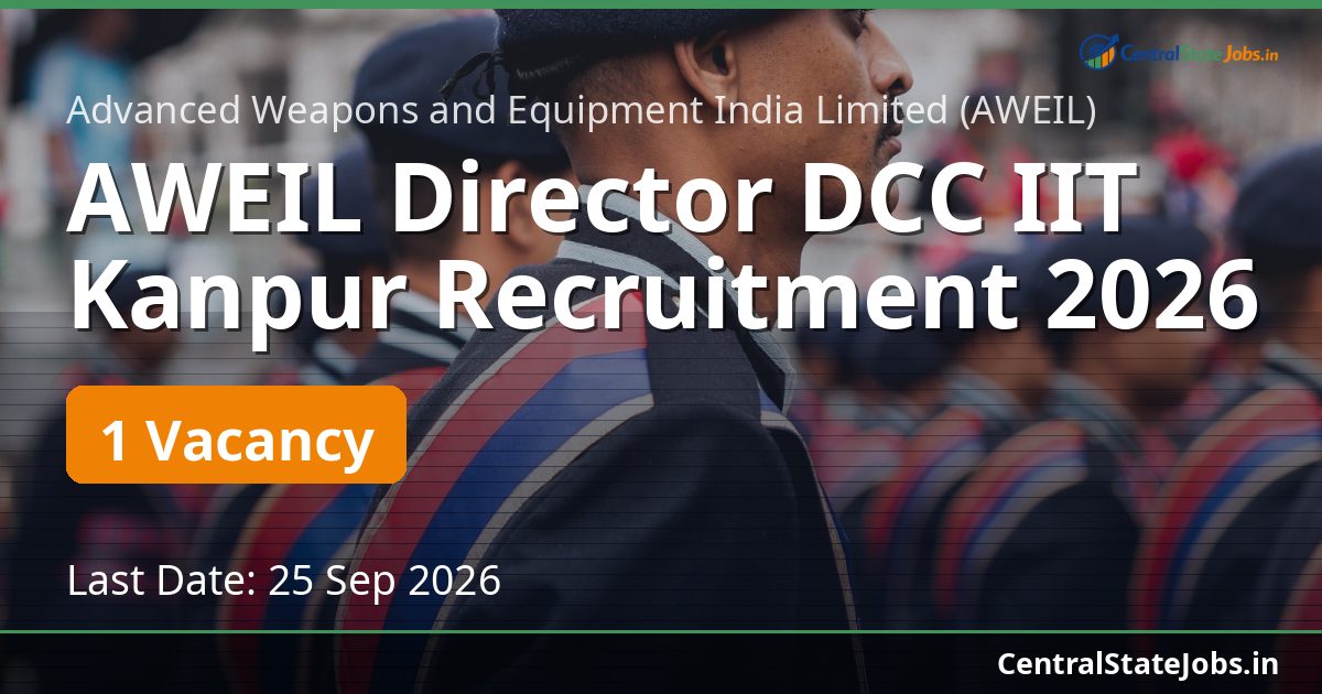 AWEIL Director DCC IIT Kanpur Recruitment 2026