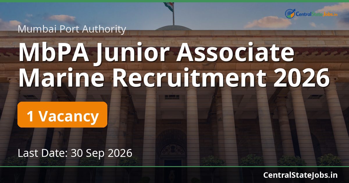 MbPA Junior Associate Marine Recruitment 2026