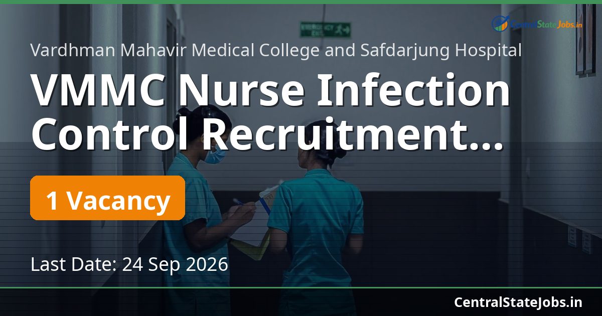 VMMC Nurse Infection Control Recruitment 2026