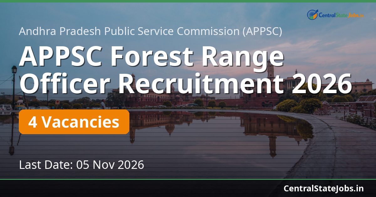 APPSC Forest Range Officer Recruitment 2026