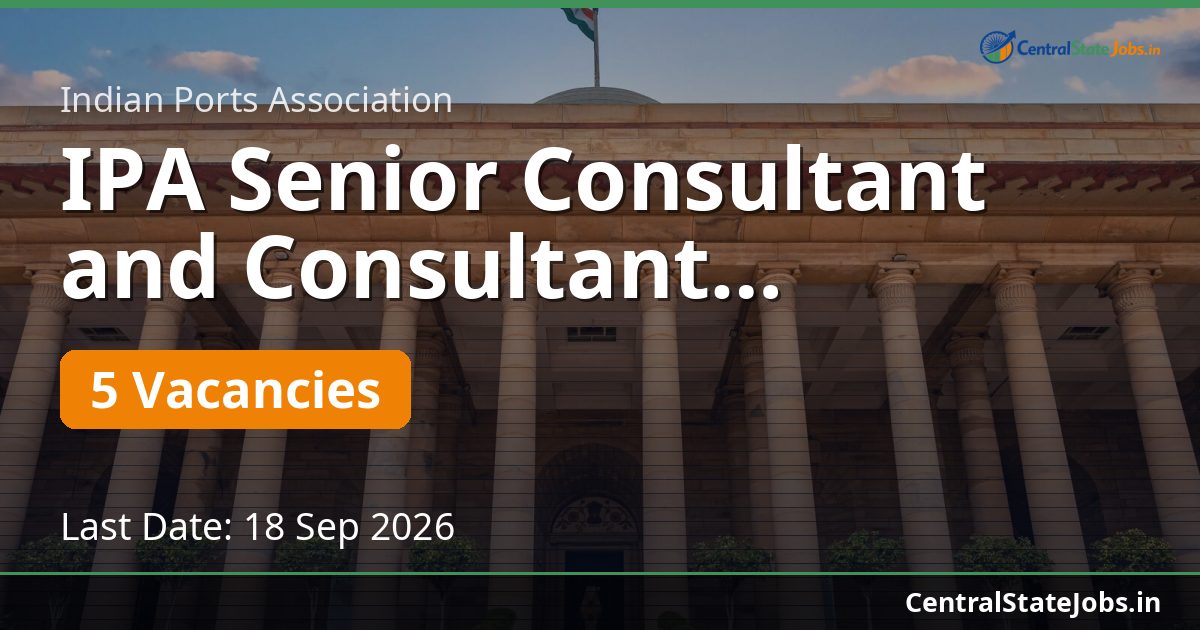 IPA Senior Consultant and Consultant Recruitment 2026