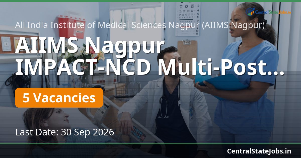 AIIMS Nagpur IMPACT-NCD Multi-Post Recruitment 2026