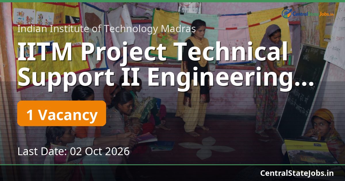 IITM Project Technical Support II Engineering Design 2026