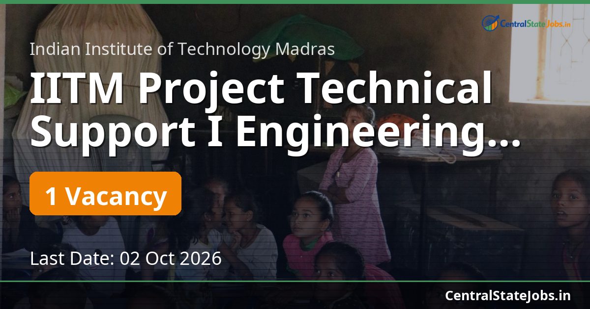 IITM Project Technical Support I Engineering Design 2026