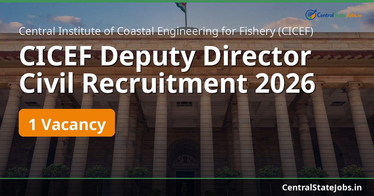 CICEF Deputy Director Civil Recruitment 2026