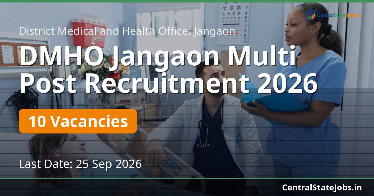 DMHO Jangaon Multi Post Recruitment 2026