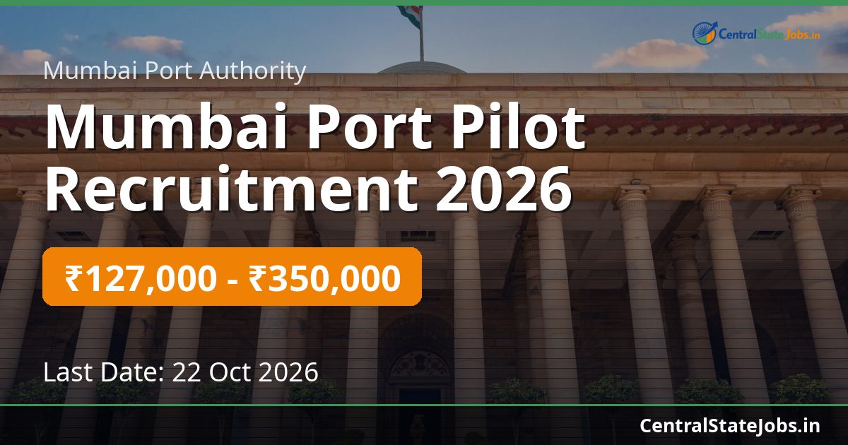 Mumbai Port Pilot Recruitment 2026