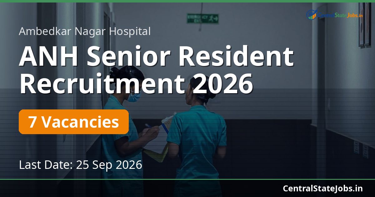 ANH Senior Resident Recruitment 2026