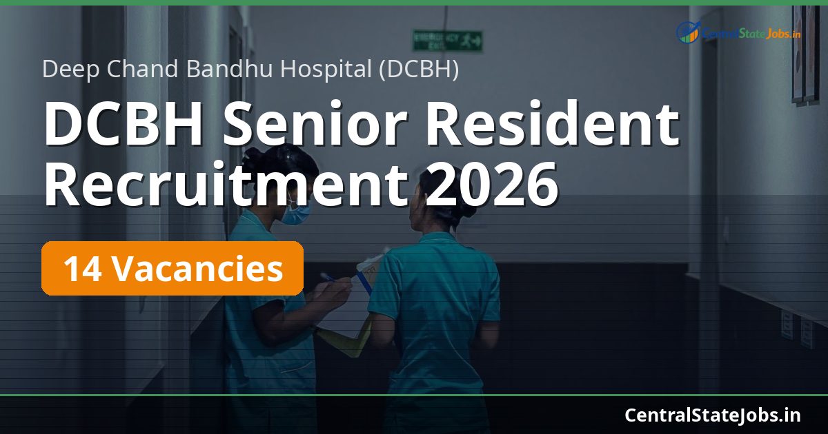 DCBH Senior Resident Recruitment 2026