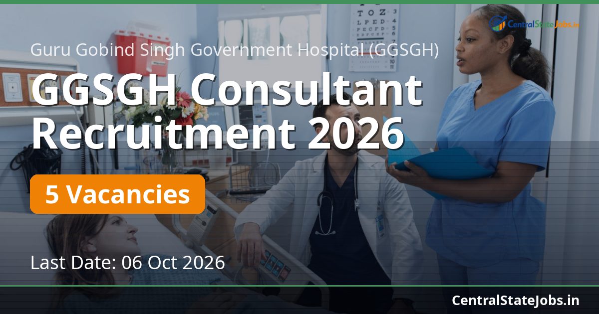 GGSGH Consultant Recruitment 2026