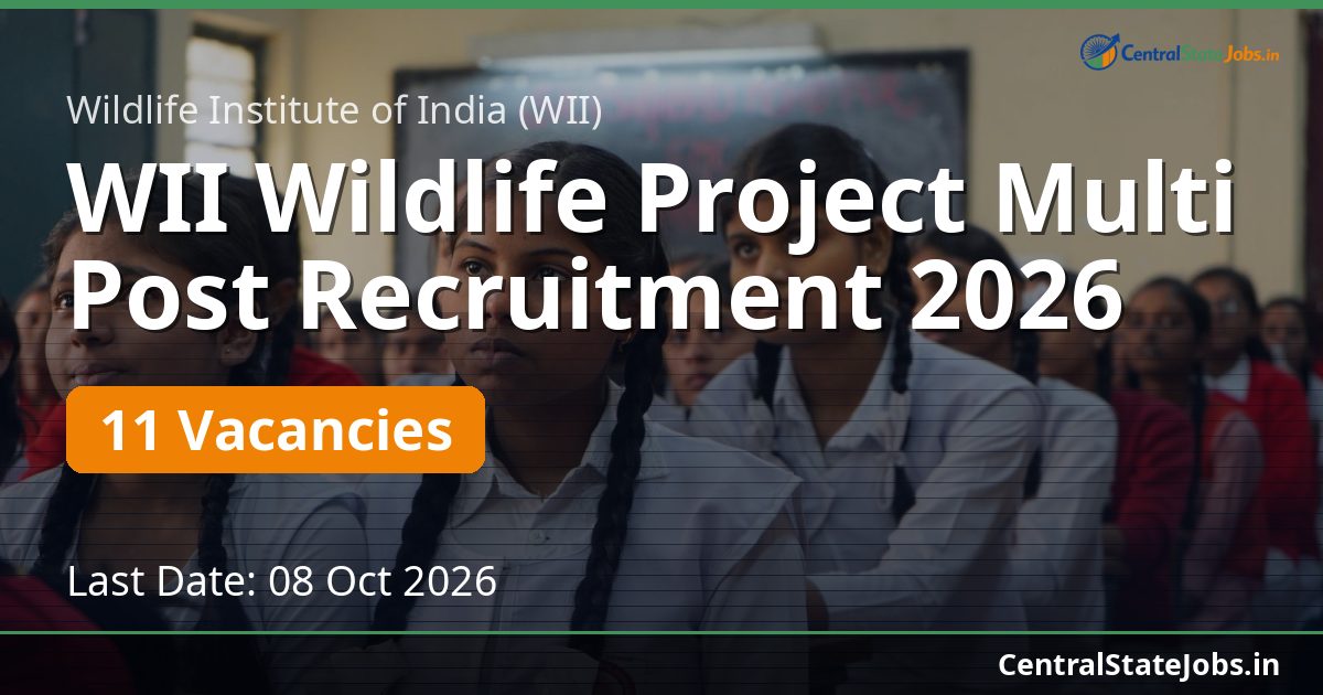 WII Wildlife Project Multi Post Recruitment 2026