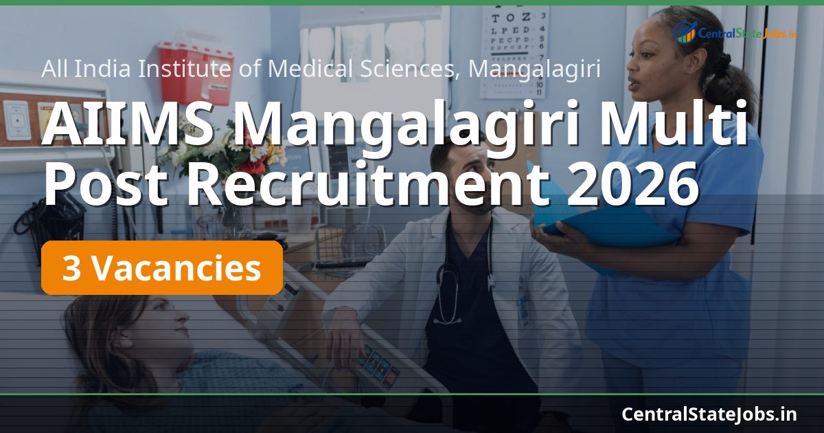 AIIMS Mangalagiri Multi Post Recruitment 2026