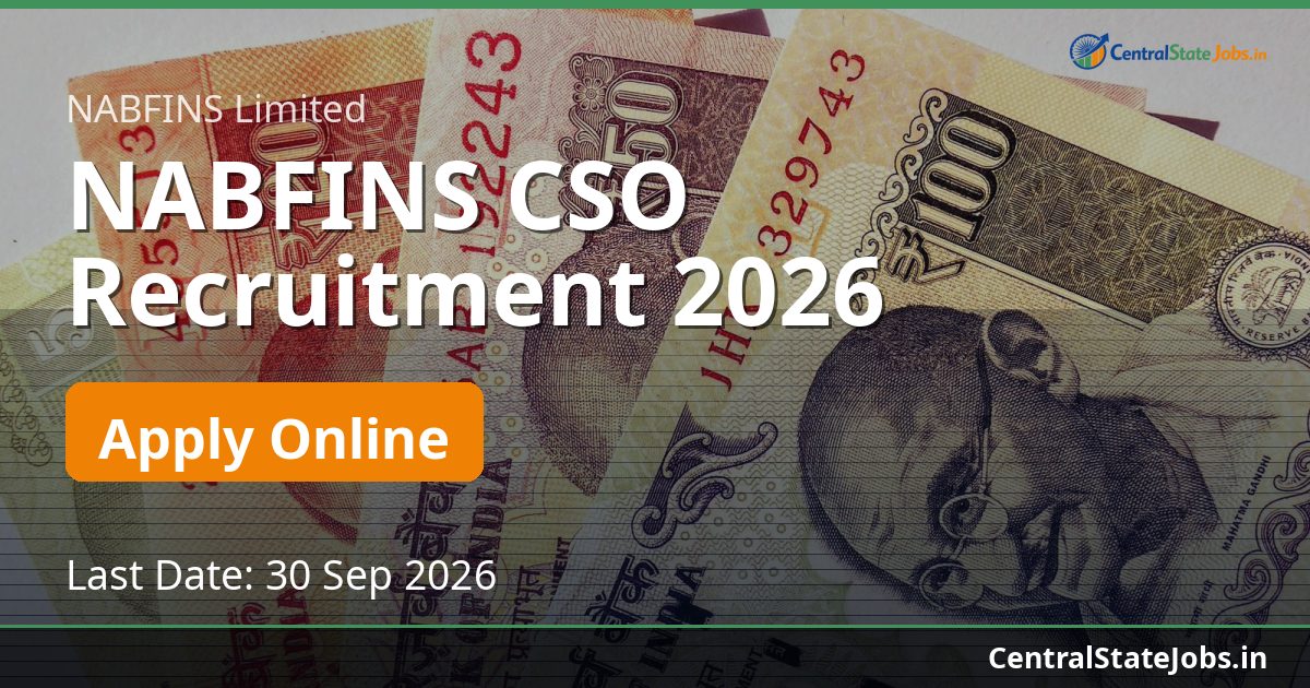 NABFINS CSO Recruitment 2026