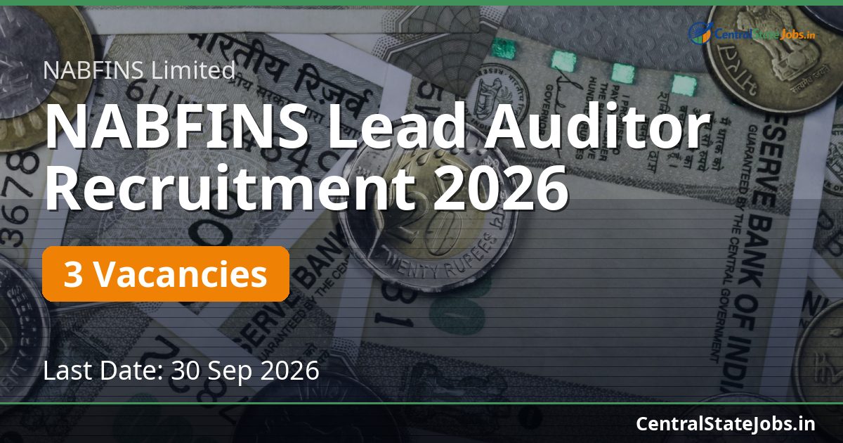 NABFINS Lead Auditor Recruitment 2026