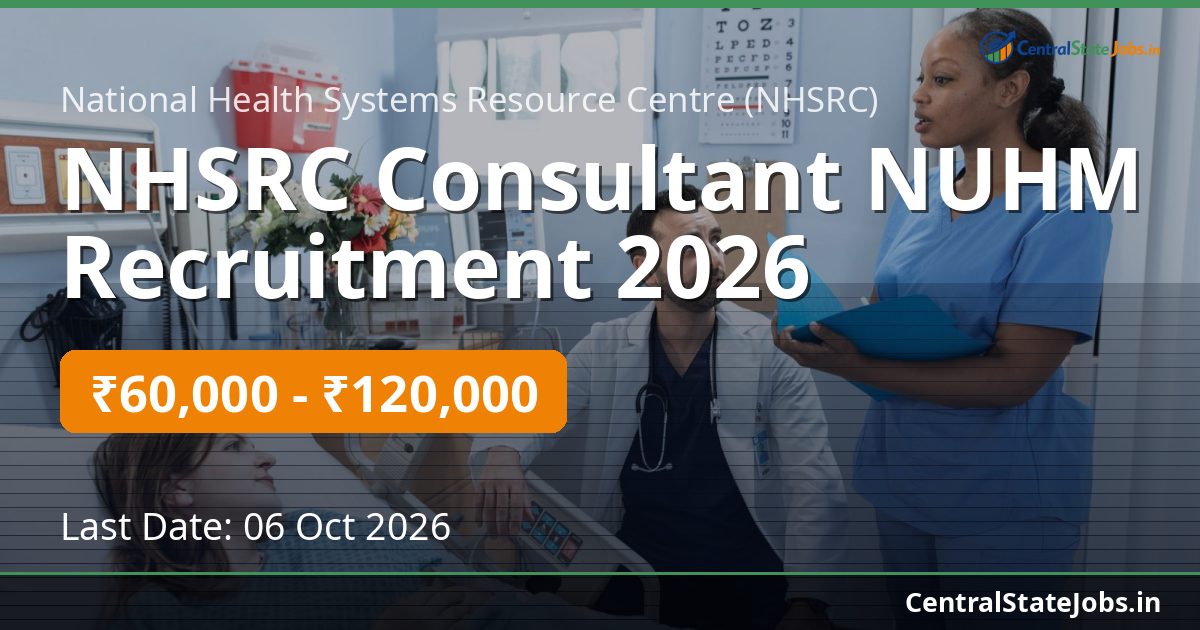 NHSRC Consultant NUHM Recruitment 2026