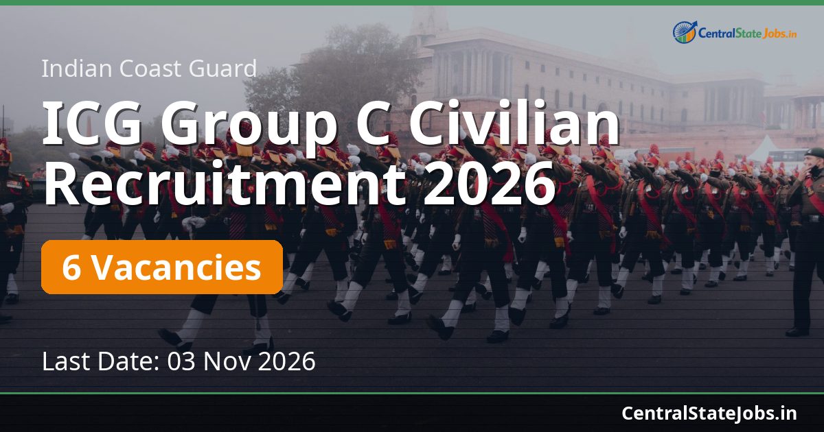 ICG Group C Civilian Recruitment 2026