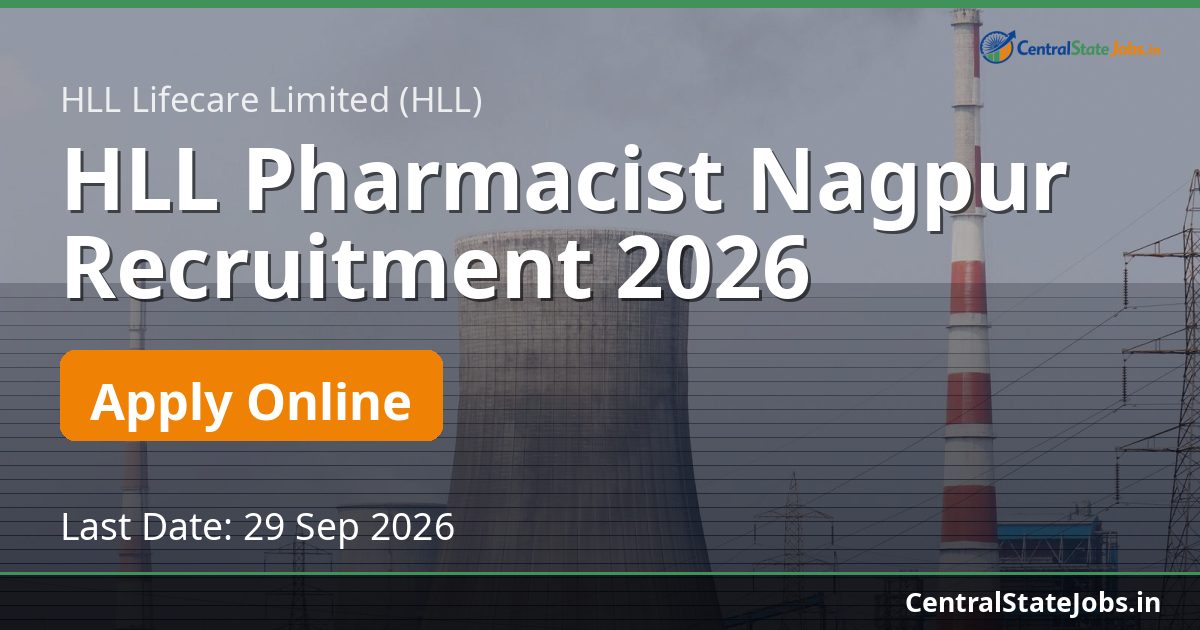 HLL Pharmacist Nagpur Recruitment 2026