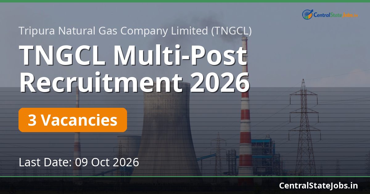 TNGCL Multi-Post Recruitment 2026
