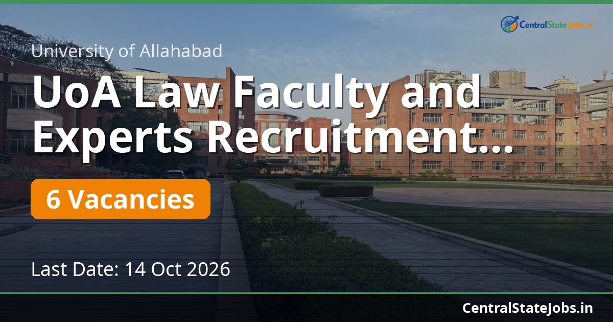 UoA Law Faculty and Experts Recruitment 2026