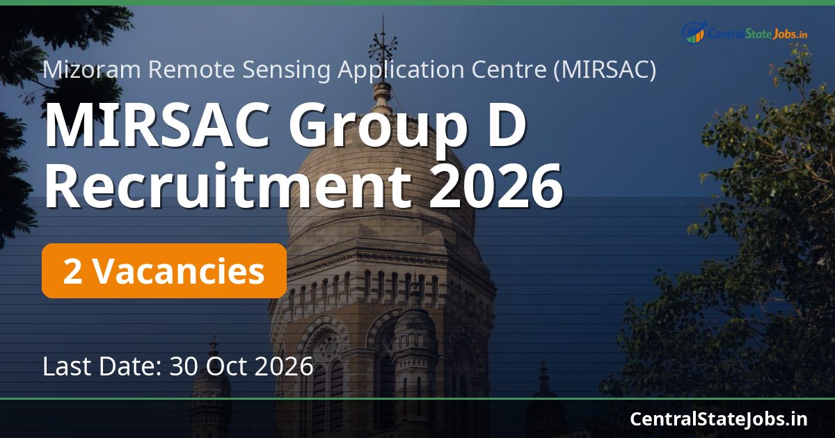 MIRSAC Group D Recruitment 2026