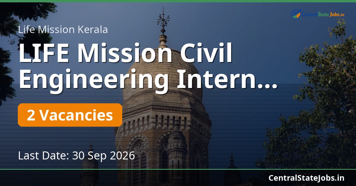 LIFE Mission Civil Engineering Intern Recruitment 2026