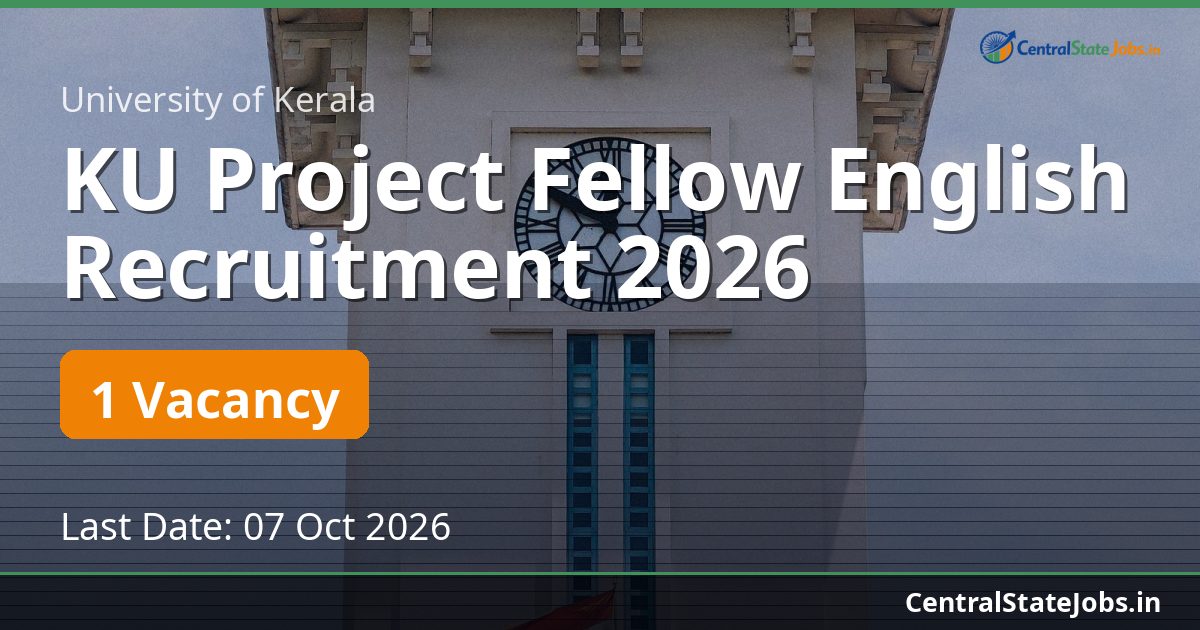 KU Project Fellow English Recruitment 2026