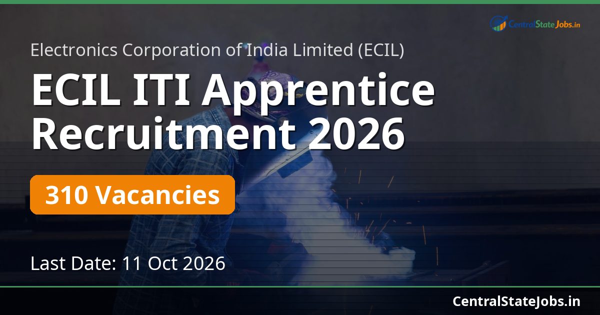 ECIL ITI Apprentice Recruitment 2026 — 310 Vacancies