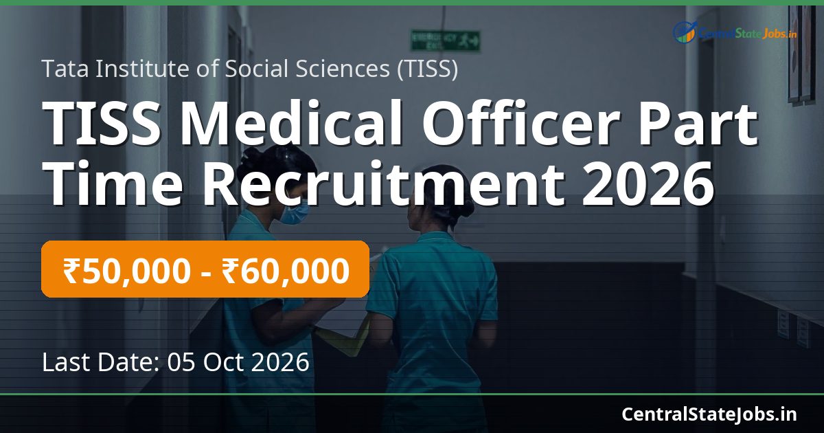 TISS Medical Officer Part Time Recruitment 2026