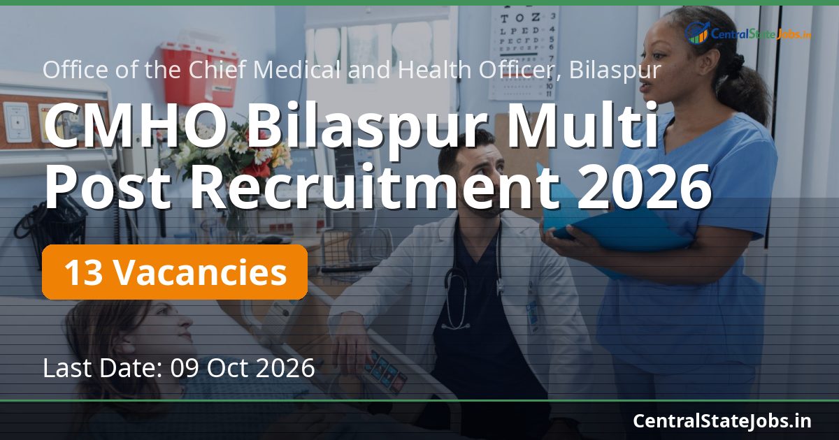 CMHO Bilaspur Multi Post Recruitment 2026