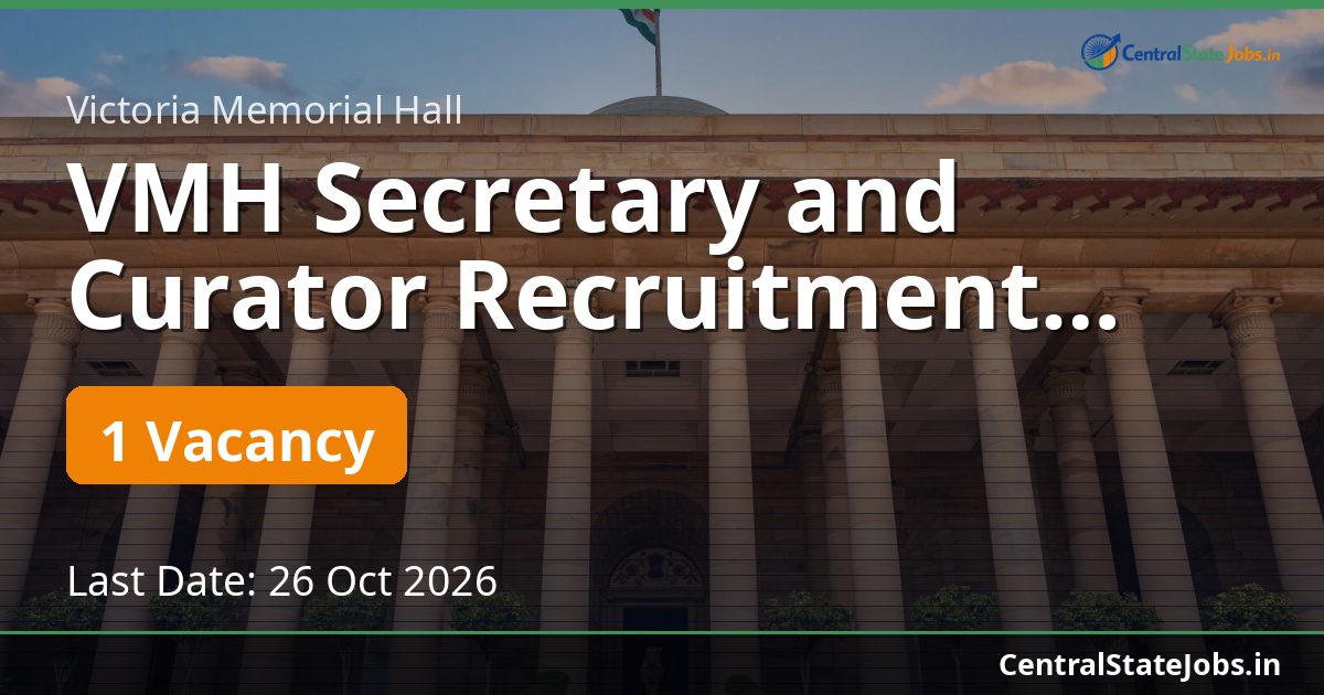 VMH Secretary and Curator Recruitment 2026