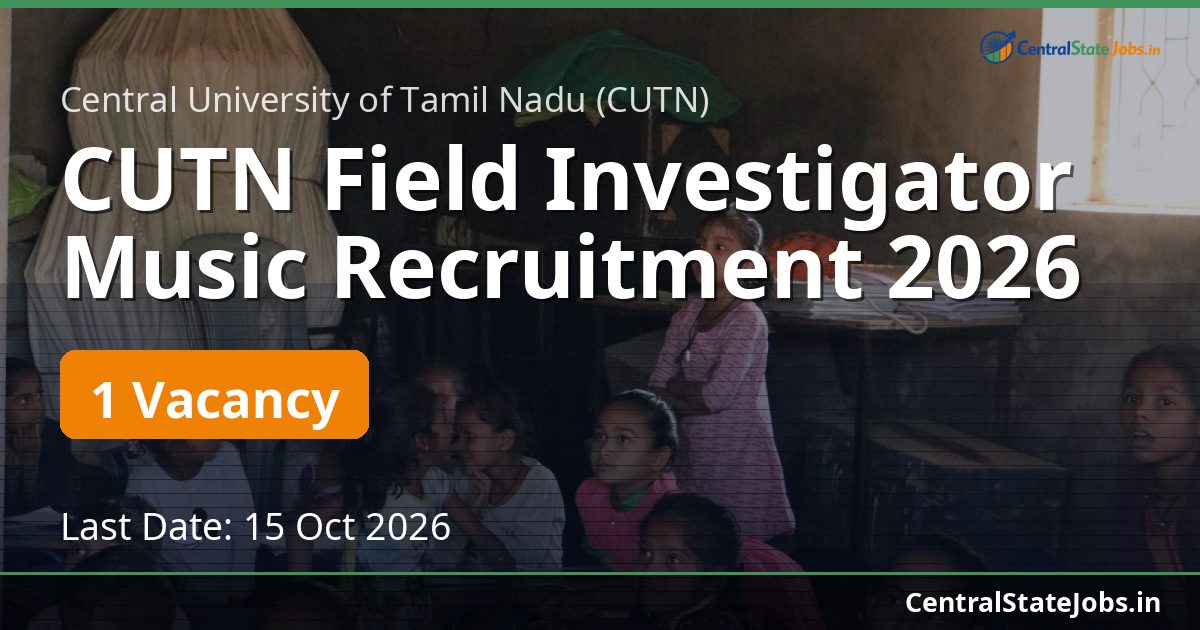 CUTN Field Investigator Music Recruitment 2026