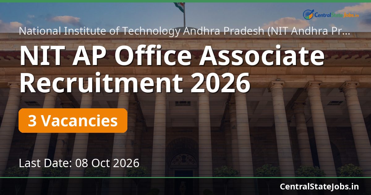 NIT AP Office Associate Recruitment 2026