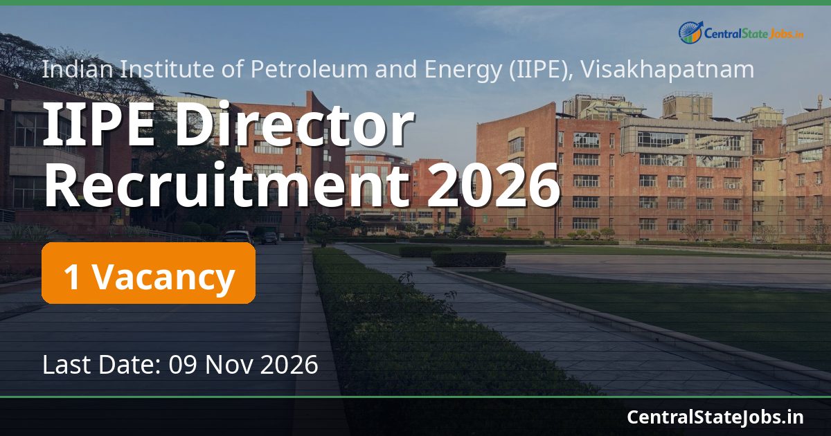 IIPE Director Recruitment 2026