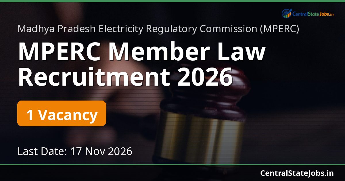 MPERC Member Law Recruitment 2026