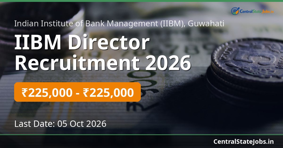 IIBM Director Recruitment 2026