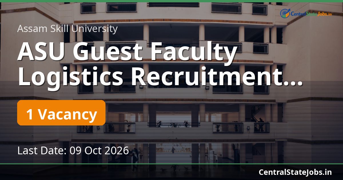 ASU Guest Faculty Logistics Recruitment 2026
