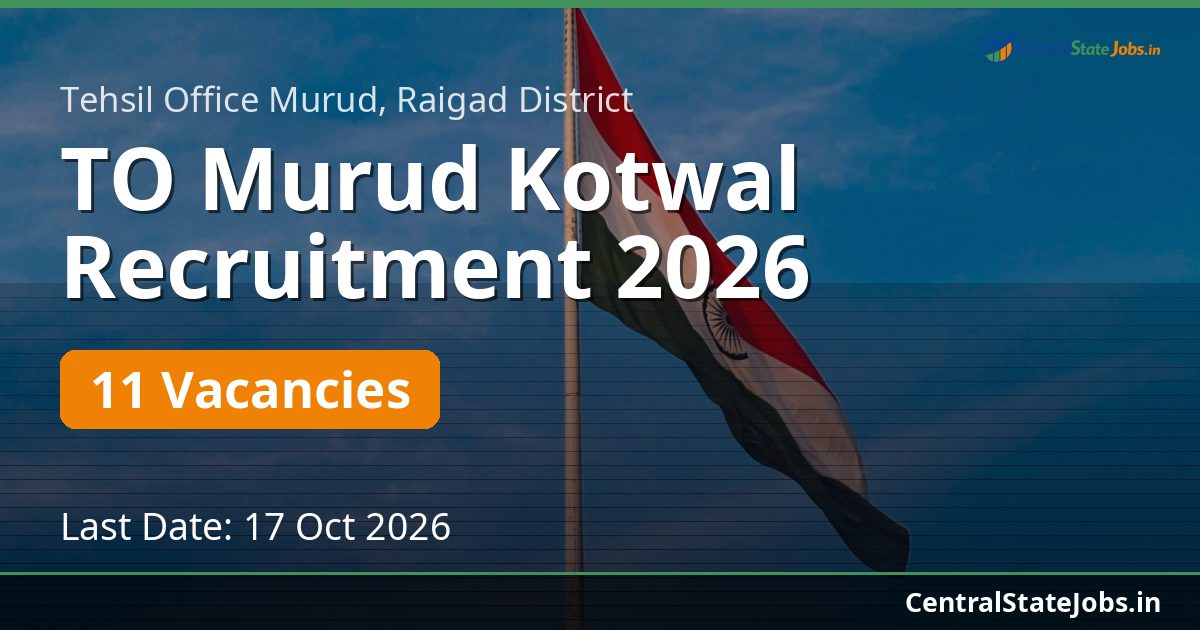 TO Murud Kotwal Recruitment 2026