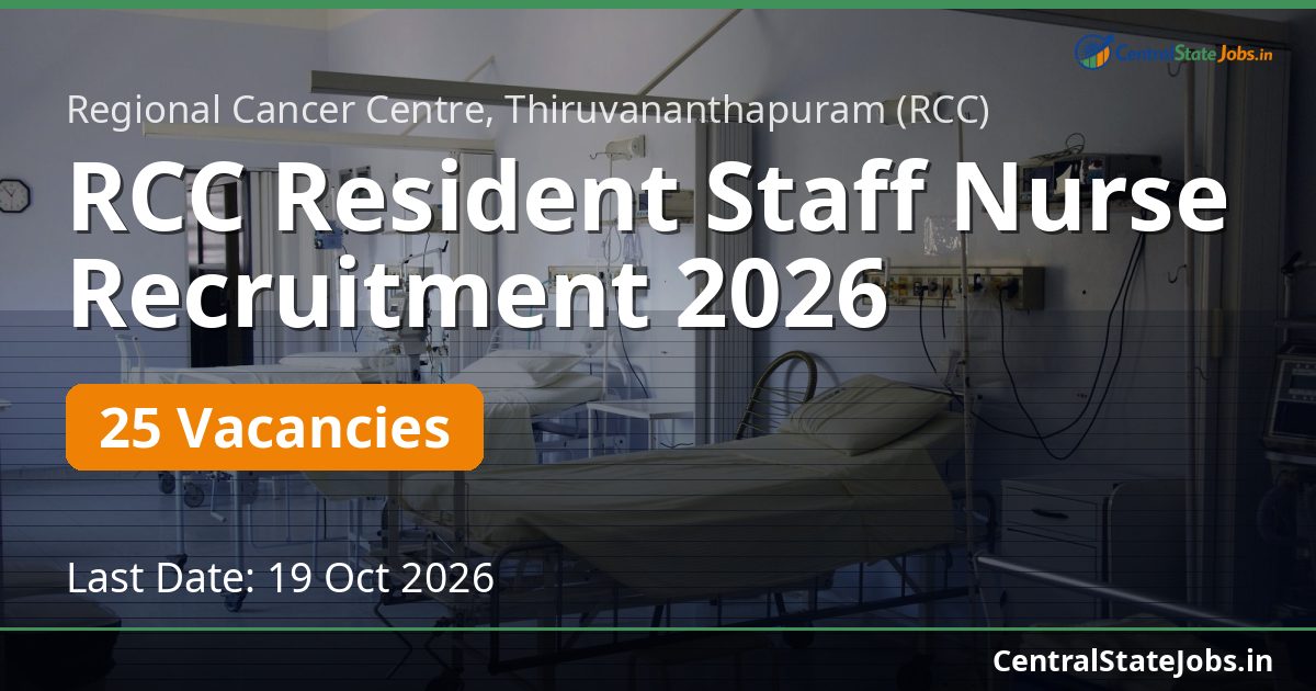 RCC Resident Staff Nurse Recruitment 2026